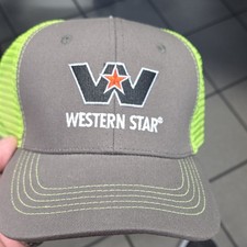 Western Star Hat Neon Green