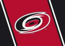4x6 Milliken Carolina Hurricanes Sports NHL Spirit Area Rug - Approx 3'10"x5'4"