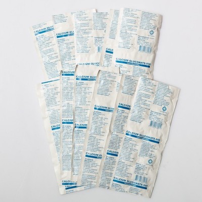 10 x CALCIUM GLUCONATE 500 Unifarma 100 tabletten