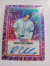 2025 Leaf Vivid Roch Cholowsky Pink Sparkle Auto #ed 2/7 BA-RC2