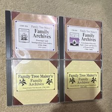 Family Tree Maker's CD-ROM Set 4 Discs