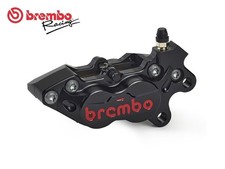 PINZA FRENO ASSIALE ANTERIORE DESTRA NERA LOGO ROSSO BREMBO RACING CNC P4-40RR