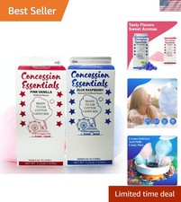 Carnival-Ready Cotton Candy Floss Sugar 2 Pack - Pink Vanilla & Blue Raspberry