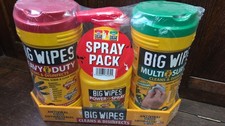 Big Wipes Pack Scrub Cleaning Wipes X80 with Power Spray