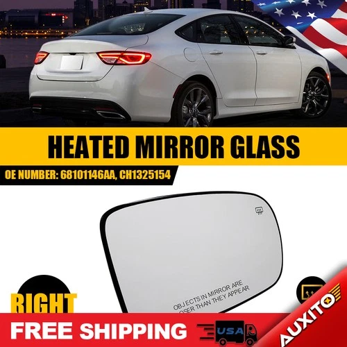 Rear Mirror Heated For View Glass Right 200 Chrysler 2011-2021 Dodge Charger
