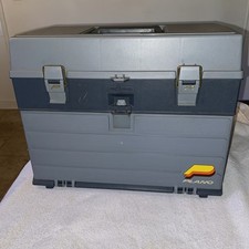 Vtg Plano 787 4 Drawer Tackle Box Fishing Organizer Storage Bait racks 15x12x9"