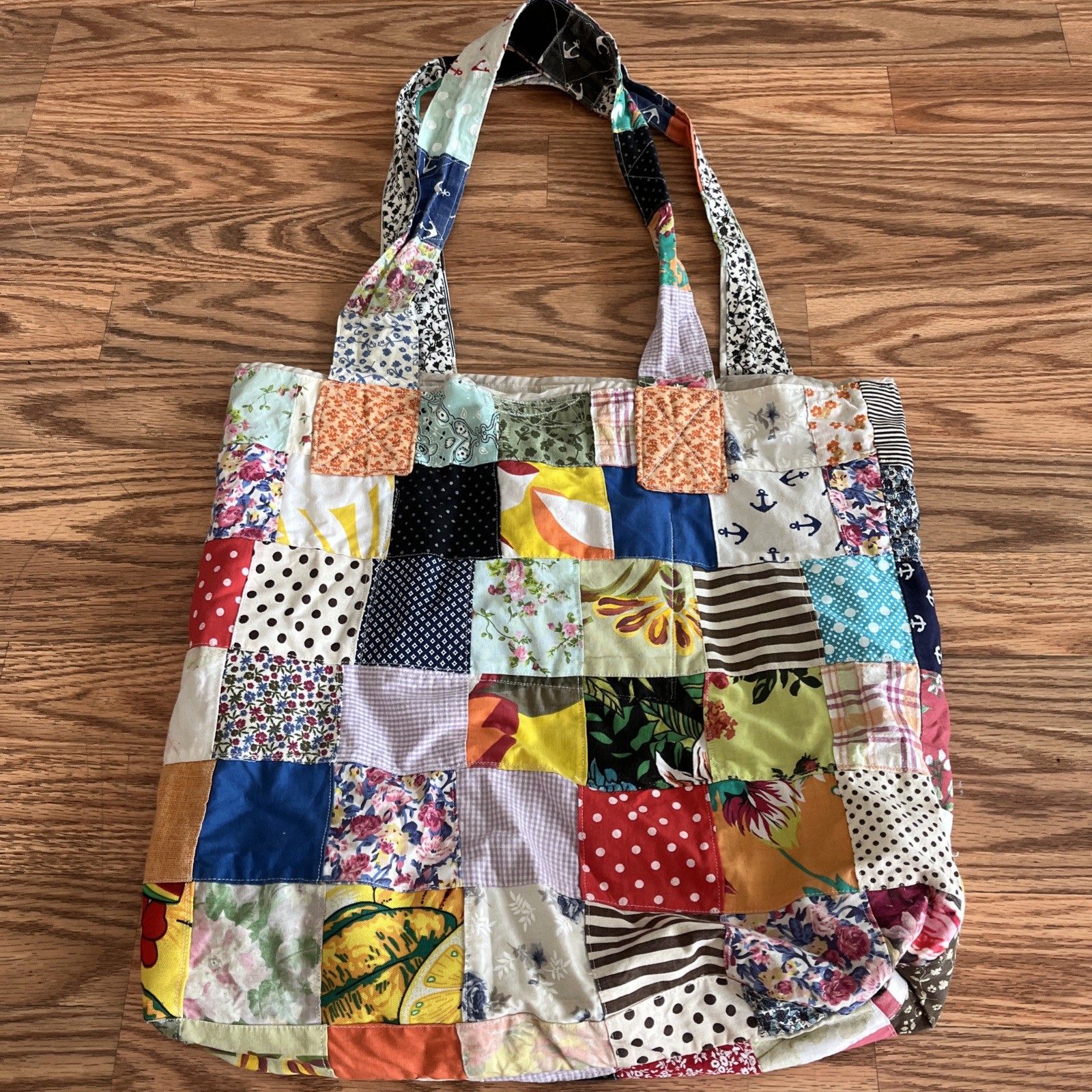 Patchwork Quilted Tote Bag Boho - image 1