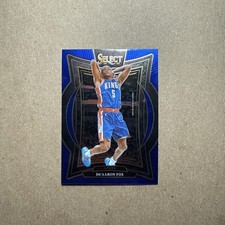 2025 Panini Select Concourse Blue - De'Aaron Fox #3 San Antonio Spurs