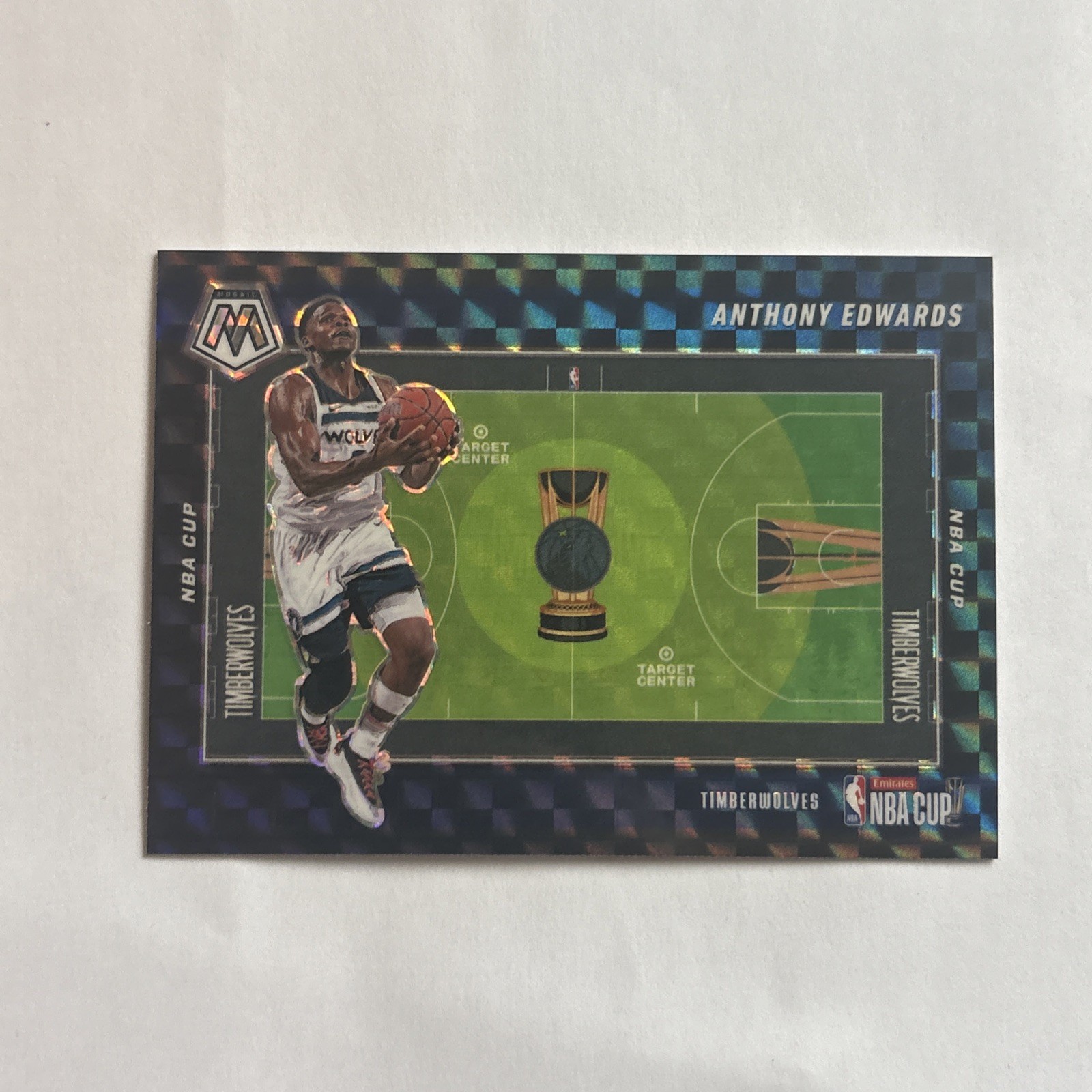 2024-25 Panini Mosaic NBA Cup #8 Anthony Edwards TIMBERWOLVES SP