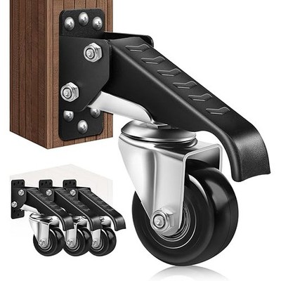 Schwerlastrollen Lenkrollen 300KG Werkbank Caster Kit, 4 Stück 360° Drehung NEU