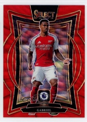 2024 Select Premier League Terrace Red Wave Prizm 50/88 Gabriel Magalhaes 1r1u
