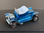 Vintage Hot Wheels Redline 1968 Smooth Blue Hot Heap US - Very Good! No Reserve!