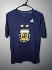 Adidas Ultimate Tee Argentina AFA Soccer Futbol Shirt Navy Blue Men's Size Small