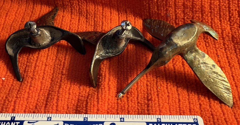 Colibrí Pájaro Vintage Perillas de Hierro Tiradores Cajón Manijas de Puerta y Pieza de Latón Foto 2 de 4