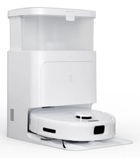 ECOVACS DEEBOT N30 PRO Omni Reinigungsroboter in Weiß mit Reinigungsstation