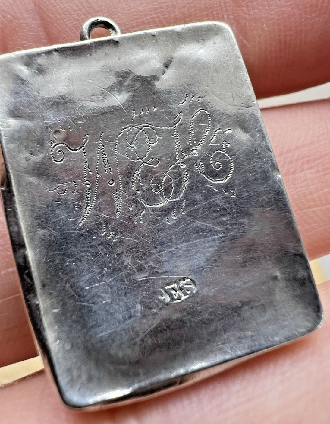 RARE HM1892 ANTIQUE SOLID SILVER PENNYFARTHING ST… - image 3