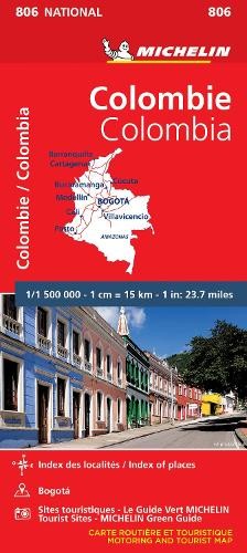 Colombia - Michelin National Map 806: Map - Image 2