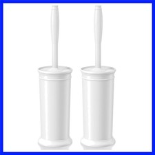 Toilet Brush and Holder 2 Pack, Toilet Bowl Brush with Extra Long Handle, Toi...