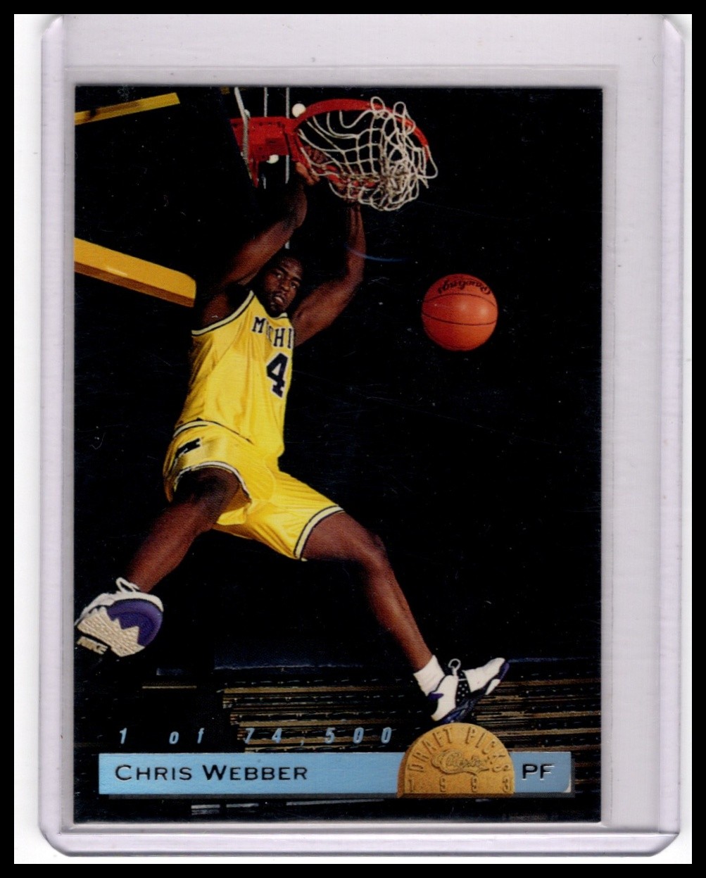 1993 Classic Draft Picks #LP1 Chris Webber Limited Prints