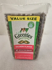 Greenies Feline Smartbites Healthy Indoor Cat 1 Pound, Salmon. (Sealed, No Lid)