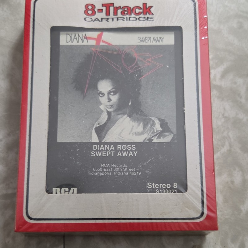 Diana Ross Swept Away 8-Track Cartridge RCA Records 1984 Stereo S130021