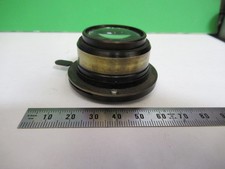 ANTIQUE BRASS BAUSCH LOMB CONDENSER  IRIS OPTICS MICROSCOPE PART T8-B-41