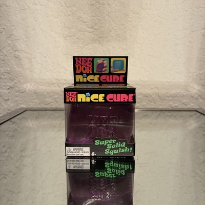 Nee Doh Nice Cube - Super Solid Squish! (Purple) - Brand New/Factory Sealed!