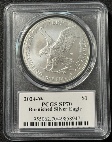2024-W Burnished American Silver Eagle PCGS SP 70 Ultra Label from Ultra Breaks!