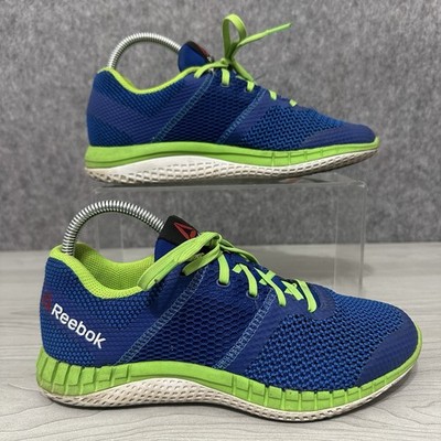 Reebok ZPrint Running Shoes Blue Green Mesh Sneakers Women s Size 5.5