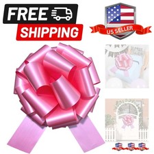 14 Inch Big Pink Bow for Gift,1Pcs Large Pull Bow Big Bow,Great Gift Bows for...