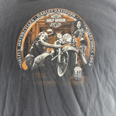 Harley Davidson Cozumel Mexico 3XL Black T Shirt No Tag Genuine Dealer