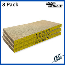 Cardboard Cat Scratcher Pads Cat Scratching Board Dual Side Reusable 3 Pack
