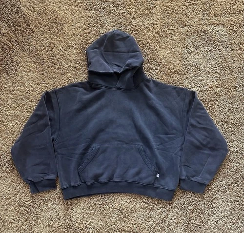 1213 studio vintage fade purple russell distressed hoodie boxy cropped s m video thumbnail