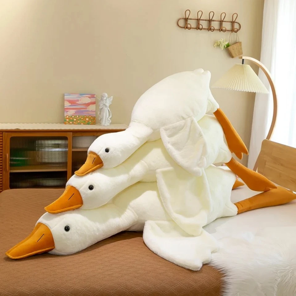 Huge Goose Plush Stuffed Animal Swan Large Pillow Cute Toy White Duck Gift - image 2 of 4