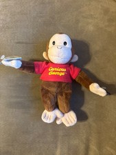Applause Curious George Celebrity Beanbag Plush Animal 7" New With Tags