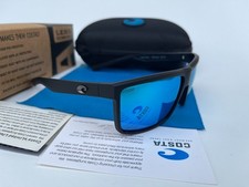 COSTA polarized - Matte Black Frame W/ Blue Polarized lens 580p