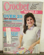 June 1988 Crochet World Magazine over 25 Vintage Patterns