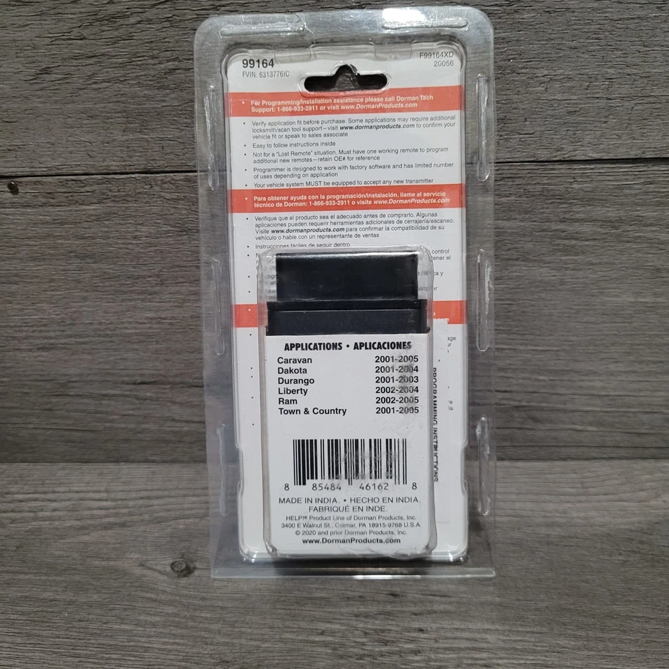 Dorman 99164 Black Key Fob Remote 3 Button - Image 2 of 2