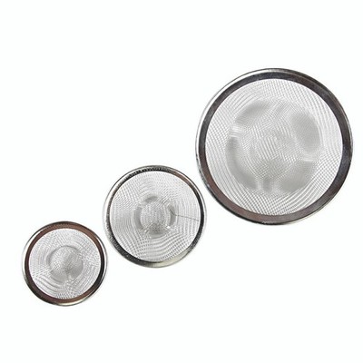 Camco Sink and Shower Drain Strainers Multi-Size 3 - Pack 42273