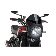PUIG SEMIFAIRING WINDSCREEN FIT ON KAWASAKI Z900RS 21-25 DARK SMOKE-BLACK