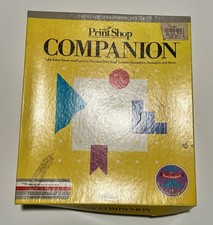 VTG. Print Shop Companion/Party/Sampler Broderbund/IBM Tandy W/ 3.5  Disks Read 