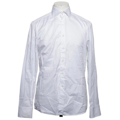 Stenströms, Hemd, Größe: 40, Slimline Twofold super cotton, Weiß, Einfarbig #iyC