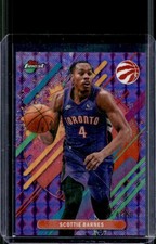 2025-26 Topps Finest Scottie Barnes Rare Purple Geometric Refractor #/50 Raptors