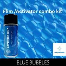 Hydro Dip  Film Activator Combo Kit HD-I-15 Blue Abstract Bubbles