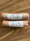 2 Rolls Of Lincolns. 1918-P, 1919-P. Circulated Condition