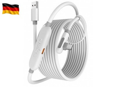 Link Kabel mit Ladeanschluss 5m High Speed 5Gbps USB 3.0 to USB-C Kabel,