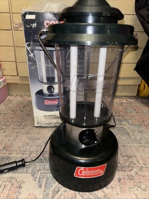 Coleman Fluorescent Lantern Battery Operated Twin Tube Model 5355A700