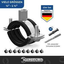 10er Set Profi Rohrschellen | verschiedene Gr...