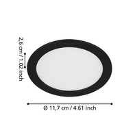 LED Einbaustrahler Eglo Fueva 5 Ø 11,7 Cm Flach, Deckenstrahler, Lichtquelle