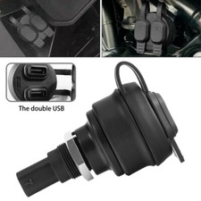 Dual USB Charger Power Adapter For BMW R1200GS R1250GS F850GS DIN Sockets 1PC